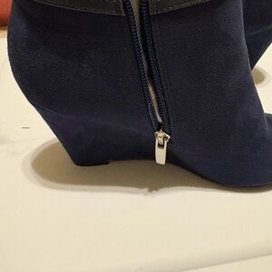 Xappeal Navy Ankle Boots with Side Zipper